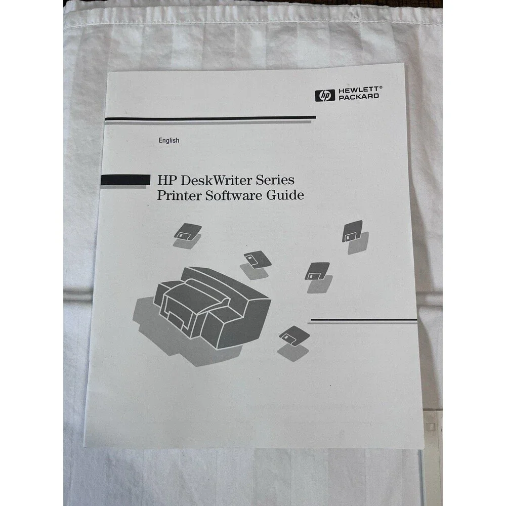 HP DeskWriter 550C C Software Install Floppy Disk Lot & Manuals Mac Vintage